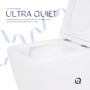 Унітаз підвісний Qtap Crow безобідковий з сідінням Soft-close QT05335171W