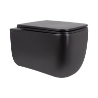 Унітаз підвісний Qtap Gemini безободковий з сидінням Soft-close QT2533076EUQMB