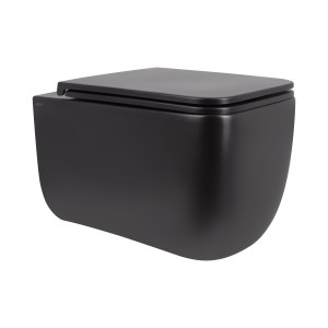 Унітаз підвісний Qtap Gemini безободковий з сидінням Soft-close QT2533076EUQMB