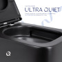 Унітаз підвісний Qtap Gemini безободковий з сидінням Soft-close QT2533076EUQMB