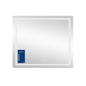 Дзеркало Qtap Mideya 800х700 з LED-підсвічуванням Touch, з антизапотіванням, з димером QT2078NCF8070W