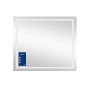 Дзеркало Qtap Mideya 800х700 з LED-підсвічуванням Touch, з антизапотіванням, з димером QT2078NCF8070W
