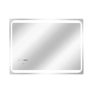 Дзеркало Qtap Mideya 800х600 з LED-підсвічуванням Touch, з антизапотіванням, з годинником, димером QT2078NCF8060W