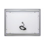 Дзеркало Qtap Mideya 800х600 з LED-підсвічуванням Touch, з антизапотіванням, з годинником, димером QT2078NCF8060W