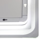 Дзеркало Qtap Mideya 800х600 з LED-підсвічуванням Touch, з антизапотіванням, з годинником, димером QT2078NCF8060W