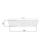 Лійка для верхнього душу Qtap Hlavova 300x200 мм прямокутна QTHLA107BLM45783 Black Matt