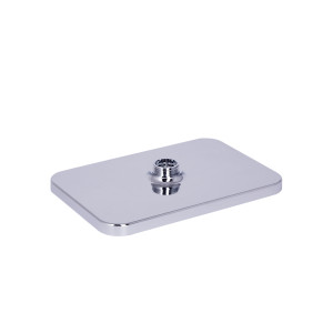 Лійка для верхнього душу Qtap Hlavova 260x180 мм прямокутна QTHLA107CRM45785 Chrome/White
