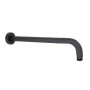 Кронштейн для верхнього душу Qtap Trubice 370 мм округлий QTTRU120BLM45927 Black Matt