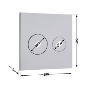 Панель змиву для унітаза Qtap Nest Uni QT0211P01V1009CRM