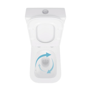 Унітаз-компакт Qtap Cardinal Ultra Quiet безободковий з сидінням Soft-close QT04222168AUQ3W