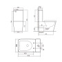 Унітаз підлоговий Qtap Tern Ultra Quiet безобідковий з сидінням Soft-Close QT17226003AW White