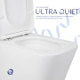 Унітаз підлоговий Qtap Tern Ultra Quiet безобідковий з сидінням Soft-Close QT17226003AW White