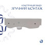 Раковина Qtap Tern 450х250х158 White QT1711H02LW