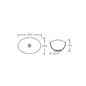Раковина-чаша Qtap Dove 415x340x140 White QT06116062AW