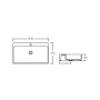 Раковина Qtap Nando LT 610х420х140 White QT12116146W