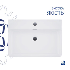 Раковина Qtap Nando LT 610х420х140 White QT12116146W