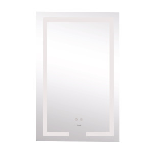 Дзеркало Lidz Kubis 500х800 з LED-підсвічуванням Touch, з антизапотіванням, з димером, рег. яскравості LD78LF9365080