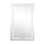 Дзеркало Lidz Kubis 500х800 з LED-підсвічуванням Touch, з антизапотіванням, з димером, рег. яскравості LD78LF9365080