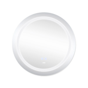 Дзеркало Lidz Aria R600 з LED-підсвічуванням Touch, з антизапотіванням, з димером, рег. яскравості LD78LR600