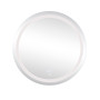 Дзеркало Lidz Aria R800 з LED-підсвічуванням Touch, з антизапотіванням, з димером, рег. яскравості LD78LR800