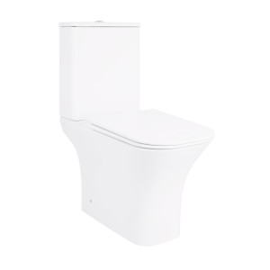 Унітаз-компакт Qtap Presto Quadro безободковий з сидінням Soft-close QT24221215AW