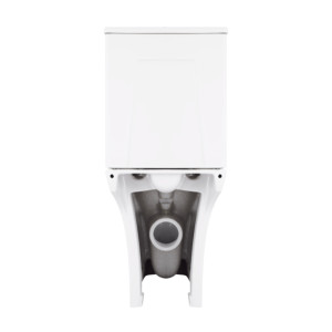 Унітаз-компакт Qtap Presto Quadro безободковий з сидінням Soft-close QT24221215AW