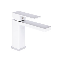 Змішувач для раковини Qtap Gemini QTGEM270CRW45675 Chrome/White