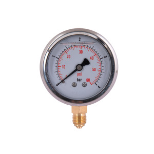 Манометр із гліцерином Thermo Alliancе Forte 4 бар, 1/4"З, нижнє підключення TAF170G4B