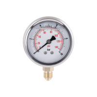 Манометр із гліцерином Thermo Alliancе Forte 10 бар, 1/4"З, нижнє підключення TAF170G10B