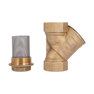 Фильтр косой Icma №50 грубой очистки 1 1/4"ВВ латунный 83050AG05