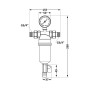 Фильтр самопромывной Thermo Alliance Standart 3/4" тонкой очистки, пластиковая колба TAS128W20