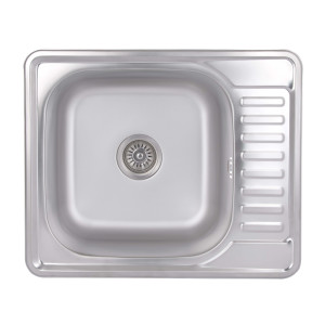 Кухонна мийка Brinex 5848 0,8 мм Satin (BRIN5848SAT08)