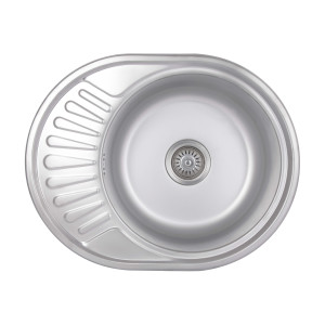 Кухонна мийка Brinex 5745 0,8 мм Satin (BRIN5745SAT08)