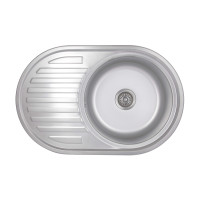 Кухонная мойка Brinex 7750 0,8 мм Satin (BRIN7750SAT08)
