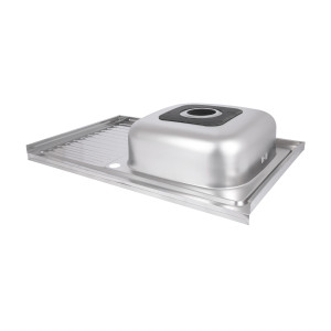 Кухонная мойка Brinex 5080-R 0,6 мм Satin (BRIN5080RSAT06)