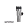 Кран угловой Thermo Alliance Standart 1/2"НН нерж., с керам. буксой TAS345W1515SS