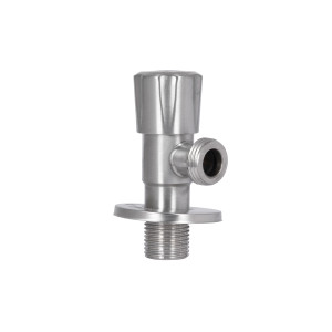 Кран угловой Thermo Alliance Standart 1/2"НН нерж., с керам. буксой TAS347W1515SS