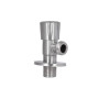 Кран угловой Thermo Alliance Standart 1/2"НН нерж., с керам. буксой TAS347W1515SS