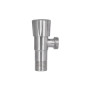 Кран угловой Thermo Alliance Standart 1/2"НН нерж., с керам. буксой TAS347W1515SS