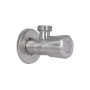 Кран угловой Thermo Alliance Standart 1/2"НН нерж., с керам. буксой TAS347W1515SS