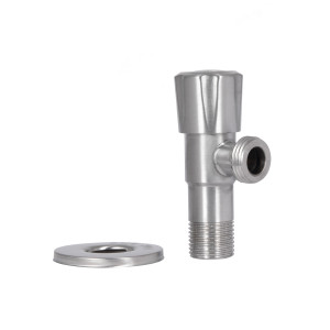Кран угловой Thermo Alliance Standart 1/2"НН нерж., с керам. буксой TAS347W1515SS