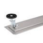 Трап из нержавеющей стали Qtap Taurus Tile400 линейный с сухим затвором под плитку