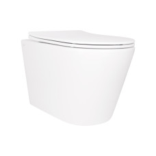 Унитаз подвесной Qtap Scorpio безободковый Ultra Quiet с сиденьем Soft-close QT14332380ASW