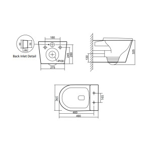 Унитаз подвесной Qtap Scorpio безободковый Ultra Quiet с сиденьем Soft-close QT14332380ASW