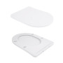 Унитаз подвесной Qtap Scorpio безободковый Ultra Quiet с сиденьем Soft-close QT14332380ASW