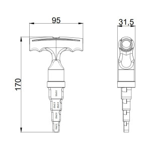 Калибратор с трещеткой Thermo Alliance для м/п труб d16-32 STD-404