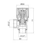 Предохранительный клапан Thermo Alliance Standart 1/2"ВН 6 бар TAS2446
