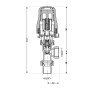 Кран Thermo Alliance Standart RTL угловой 1/2"ВН TAS01515