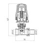 Кран Thermo Alliance Standart RTL прямой 1/2"ВН TAS01615