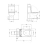 Унитаз-компакт Qtap Crow Eco безободковый с сиденьем Soft-close QTCRO27W48750